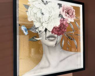 Marmont Hill Trendy Crown Floral Framed Art