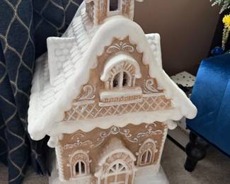 26" light up gingerbread house