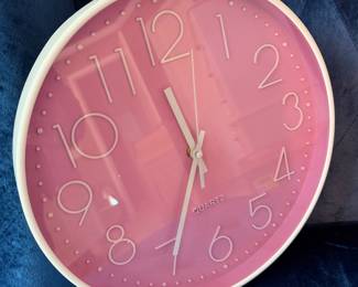 Pink Quartz Wall Clock