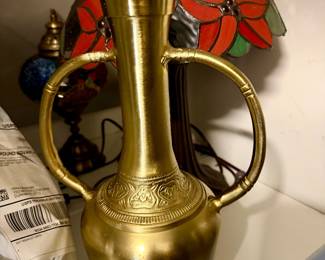 decorative brass vase