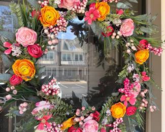 Spring Wreath for Front Door