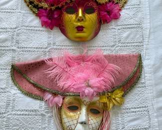 Venetian Masquerade Wall Masks