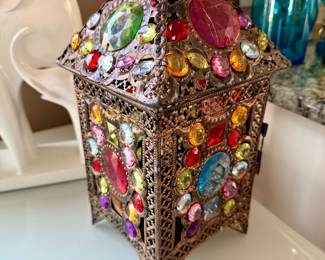 Moroccan-style Multi-colored Lantern