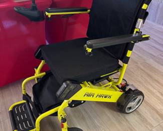 Available for pre-sale, Air hawk wheel chair with 2 rechargeable batteries 