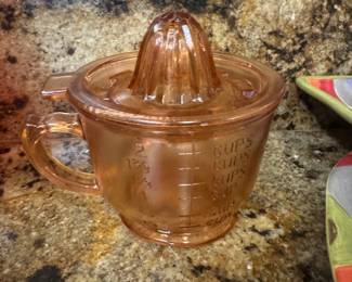 depression, glass juicer