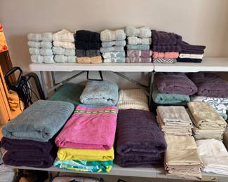 Nice  selection of towels and linen