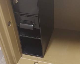 Inside of safe