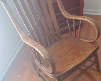 Oak rocking chair
