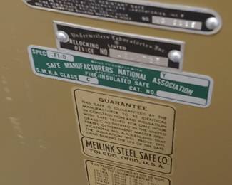 Original brand and papers of safe