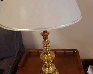 Brass table lamp