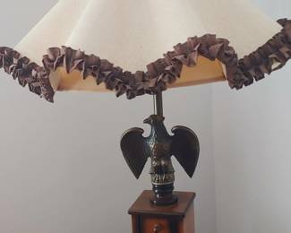 Early American Eagle lamp
