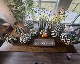 Halloween Collection being photographed. Almost every item NIB. Original boxes/packaging will be available at sale if desired.