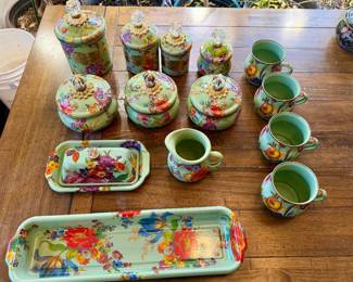 Green flower market collection (other than dishes and bowls)