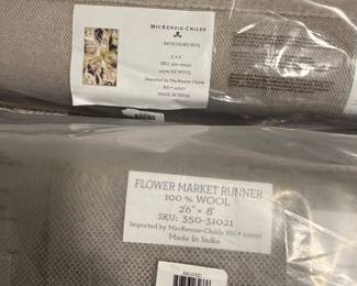 Two brand new original wrapping rugs 