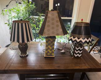 3 retired lamps! The left one o my favorite 