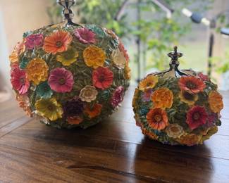 Floral pumpkins selling for $400-$500 online, asking $300 for both.