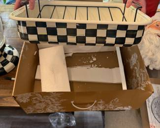 Enamel Roasting Pan, NIB! Another collectors dream or perfect wedding gift!