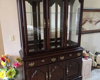Thomasville Solid Cherry China Cabinet