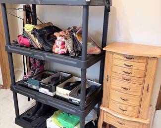 women’s clothing, jewelry, and jewelry armoire