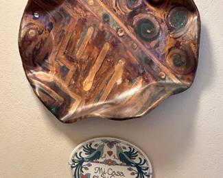 Kathleen Matsinger painted copper wall art