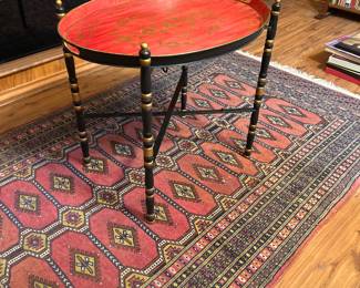 Persian rug, Asian side table
