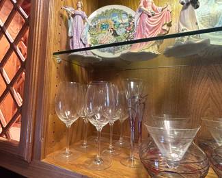 Swarovski crystal stemware