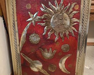 Unique brass wall art 