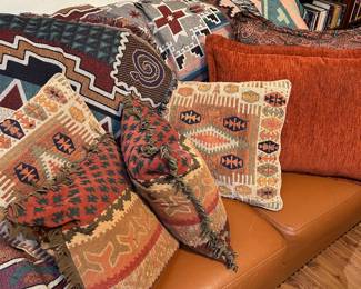 Southwest & Kokopelli woven throws and pillows 