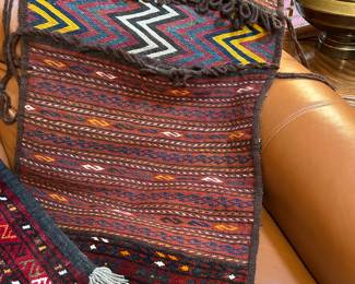 Fabulous woven Turkish Kilim saddle bags