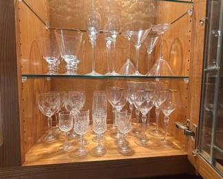 Swarovski crystal stemware wine glasses
