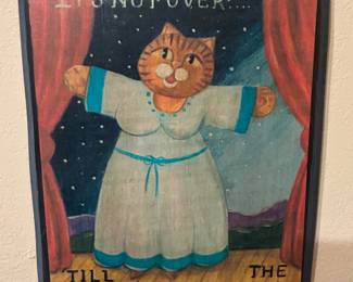 Fun kitschy cat pieces