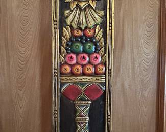 Unique and exotic art, carved wood piece