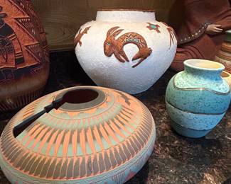American Southwest and Navajo pottery, A. John Navajo