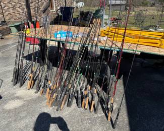 Tons of Fishing Rods, Reels and Lures
