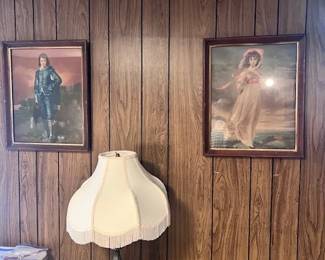 Blue Boy and Pink Lady Framed Art