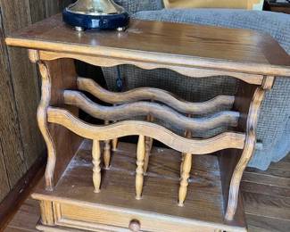 Magazine Rack Side Table