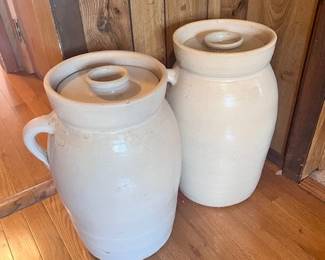 Antique Stoneware Crocks 