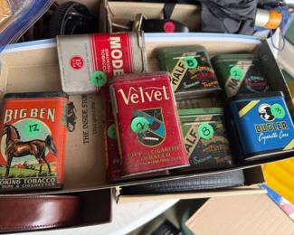 Vintage Tobacco Tins 