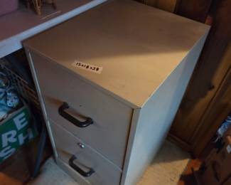 #8	2 drawer Letter Filing Cabinet - 15x18x28	 $20.00 