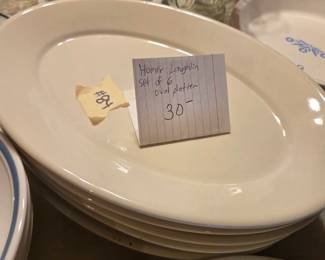 #84	Homer Laughlin Set of 6 Platter	 $30.00 