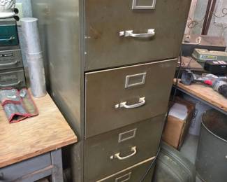 #129	Legal Size Metal 5 drawer Filing Cabinet - no key- 18x28x58	 $40.00 