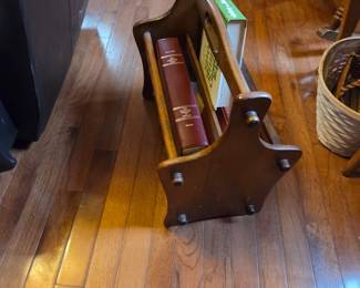 #58	Wood Magazine Rack 	 $20.00 