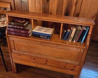 #6	Wood Bookcase Headboard w/drop-down Storage Space - 42x10x40	 $75.00 
