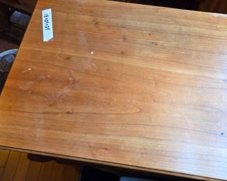 #66	Wood End Table w/1 Drawer (missing Hardware) (some finish issues) - 18x24x24	 $25.00 