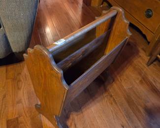 #41	Wood Magazine Rack - 19x20	 $25.00 