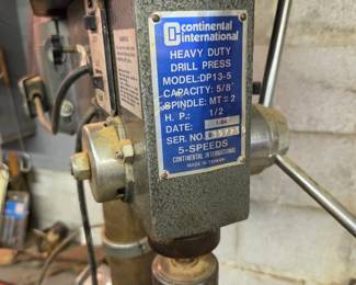 #156	Continental International Heavy Duty Drill Press Model DP13-5	 $250.00 