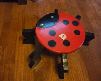 #68	Lady Bug Stool 	 $20.00 
