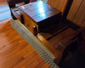 #34	Wood Hand-made Coffee Table - 55x18x17	 $40.00 