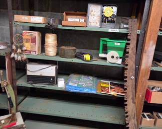 #114	Metal green 6 Shelf Shelving Unit - 48x18x72	 $55.00 