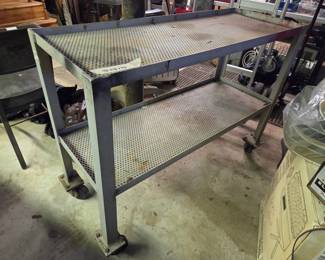 #191	Heavy metal rolling cart 48x18x36	 $225.00 